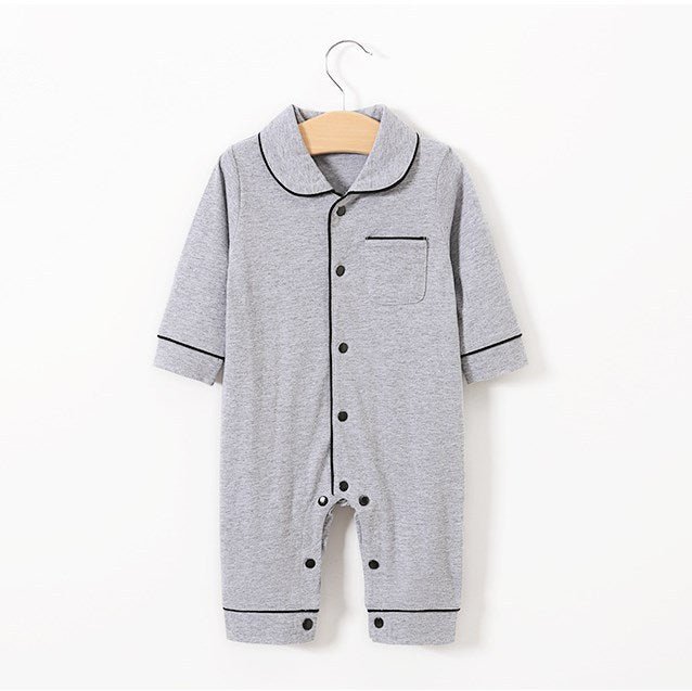 Baby pajamas solid color baby onesies kids clothes - MINARA BIUTY