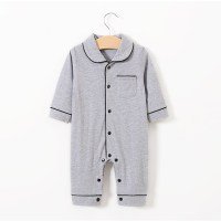 Baby pajamas solid color baby onesies kids clothes - MINARA BIUTY