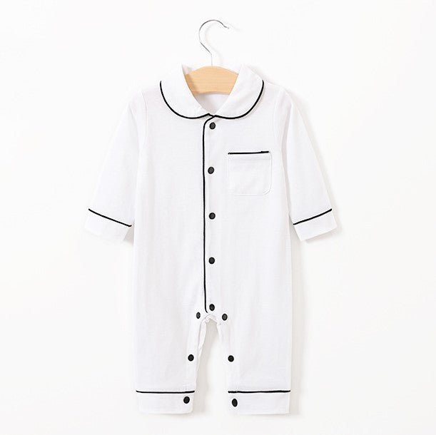 Baby pajamas solid color baby onesies kids clothes - MINARA BIUTY