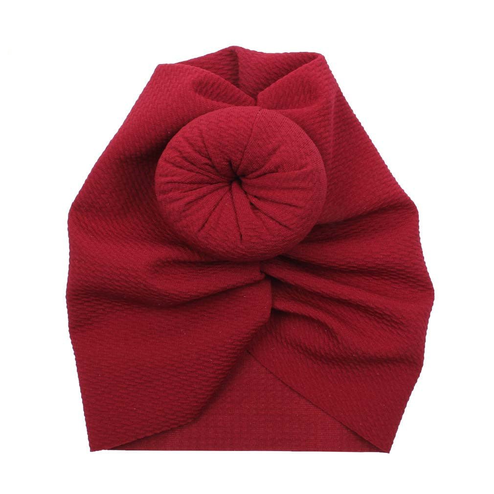 Baby Waffle Headband Indian Hat Round Ball Headband Children's Hair Accessories - MINARA BIUTY
