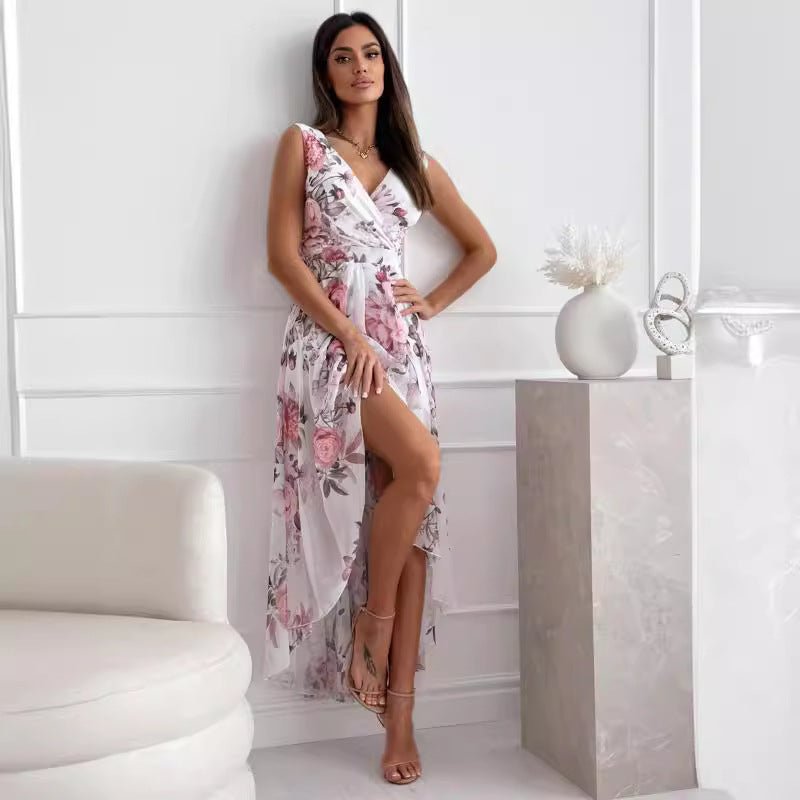 Casual Sleeveless Floral Dress Women - MINARA BIUTY