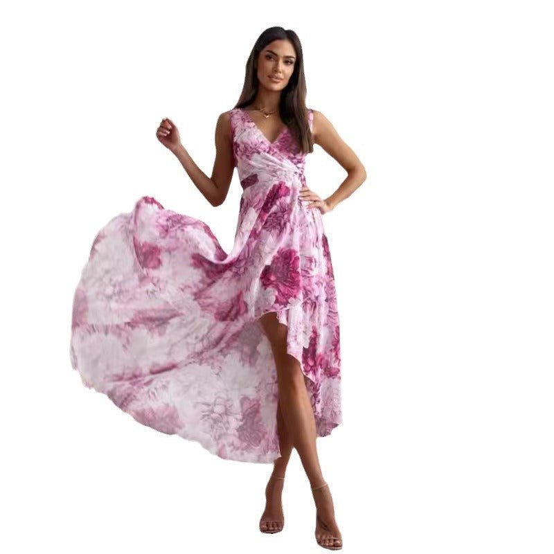 Casual Sleeveless Floral Dress Women - MINARA BIUTY