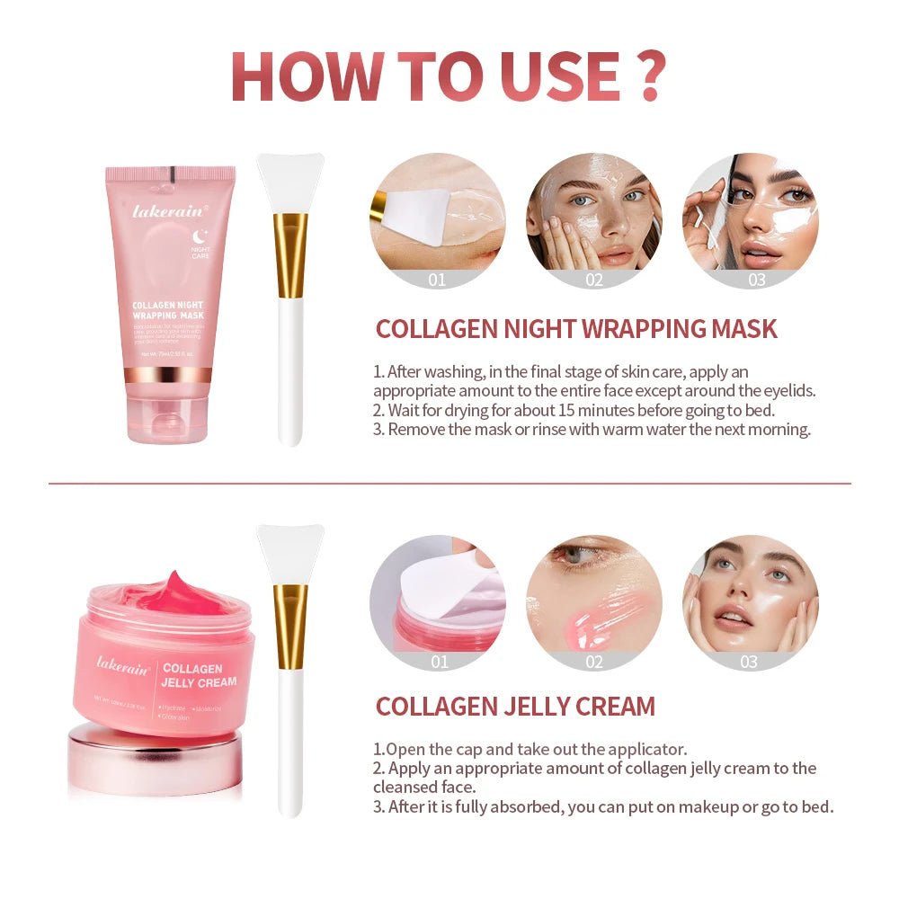Collagen Jelly Cream – Hydrating & Firming Overnight Facial Mask - MINARA BIUTY
