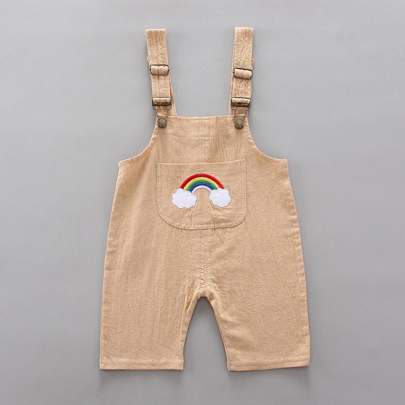 Rainbow Bib Pants Girls Baby Kids - MINARA BIUTY