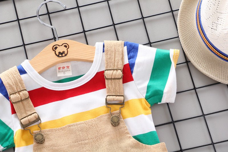 Rainbow Bib Pants Girls Baby Kids - MINARA BIUTY